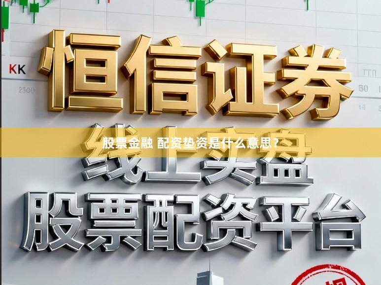 股票金融 配资垫资是什么意思？